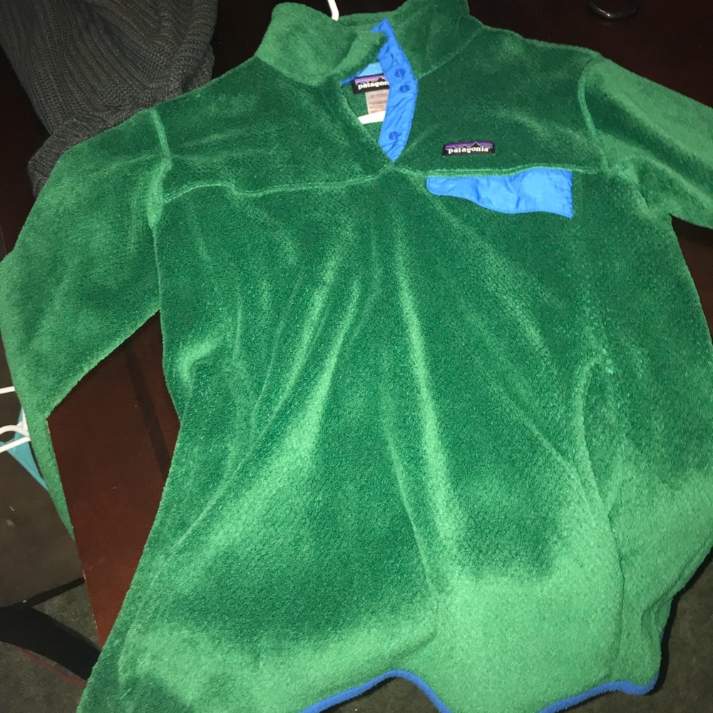Green/Blue Patagonia Pullover!!